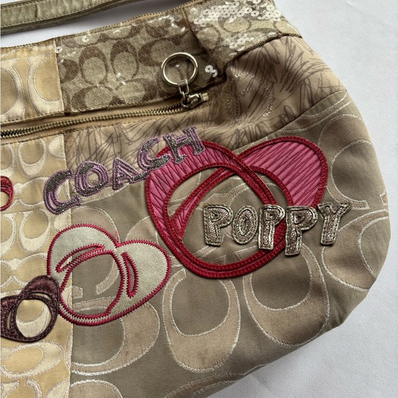 Coach Poppy Multicolor Shoulder Bag - Picture 1 of 4